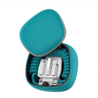 All-in-one spring cable power bank Type-c Android lightning storage box Emergency mini power bank