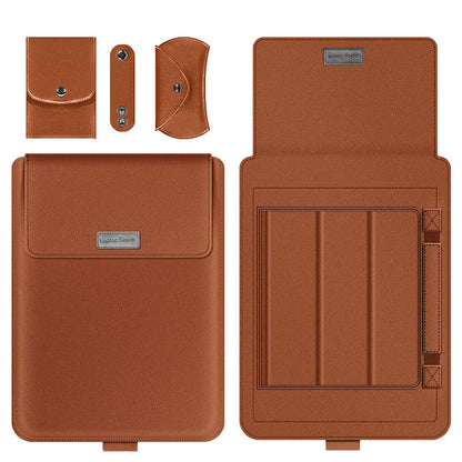 Laptop Sleeve Bag with Built-in Adjustable Stand, Mouse Bag and Power Adapter Bag, for 15.4" / 15.6" / 16.1"/ 17" Laptop