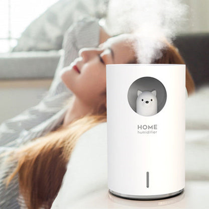 Portable Humidifier with Adjustable Mist Mode, Large Capacity Water Tank, 7-Color LED Light and Auto Shut-off Design, for Bedroom, Home, Office