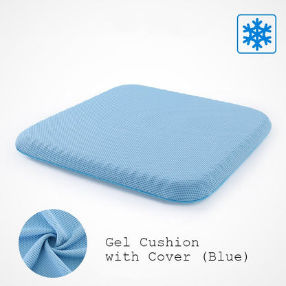 Portable Cooling Gel Seat Cushion, with Non-Slip Cover, for Car, Office Chair, Wheelchair & More