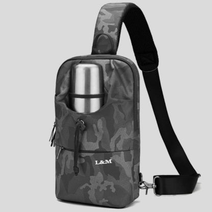 Portable Waterproof Sling Bag with Cup Holder, for Travel, Biking, Gym & More