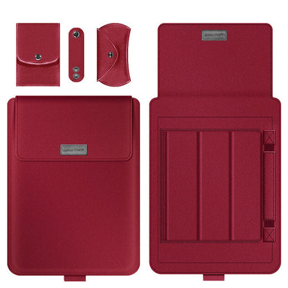 Laptop Sleeve Bag with Built-in Adjustable Stand, Mouse Bag and Power Adapter Bag, for 15.4" / 15.6" / 16.1"/ 17" Laptop