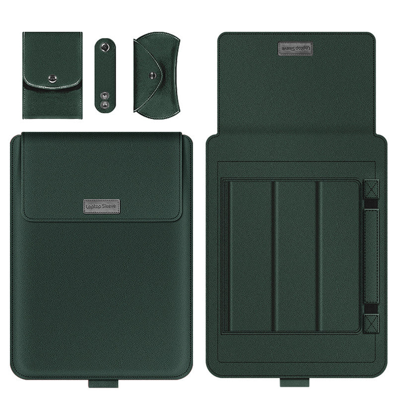 Laptop Sleeve Bag with Built-in Adjustable Stand, Mouse Bag and Power Adapter Bag, for 15.4" / 15.6" / 16.1"/ 17" Laptop