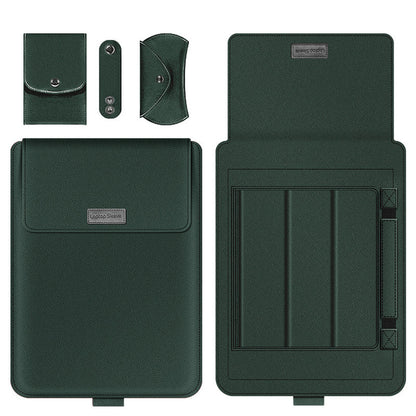 Laptop Sleeve Bag with Built-in Adjustable Stand, Mouse Bag and Power Adapter Bag, for 15.4" / 15.6" / 16.1"/ 17" Laptop