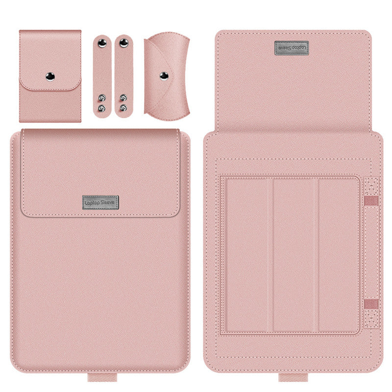 Laptop Sleeve Bag with Built-in Adjustable Stand, Mouse Bag and Power Adapter Bag, for 15.4" / 15.6" / 16.1"/ 17" Laptop