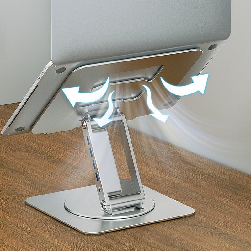 360¬∞ Rotating Lift And Expand Docking Station Stand
