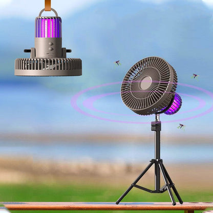 Outdoor 4-In-1 Mosquito Repellent Power Bank Night Light Fan