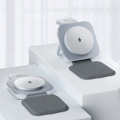 Three-In-One Foldable Magnetic Wireless Charging Stand