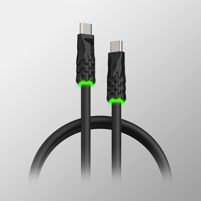 Liquid Silicone With Built-in Breathing Light Fast Charging Data Cable