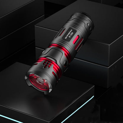 High-Intensity Rechargeable Super-Bright Fingertip Gyro Flashlight