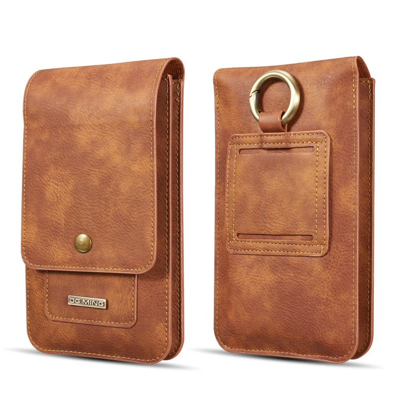Dual-Layer Men's Phone And Card Wallet Integrated Waist Pack