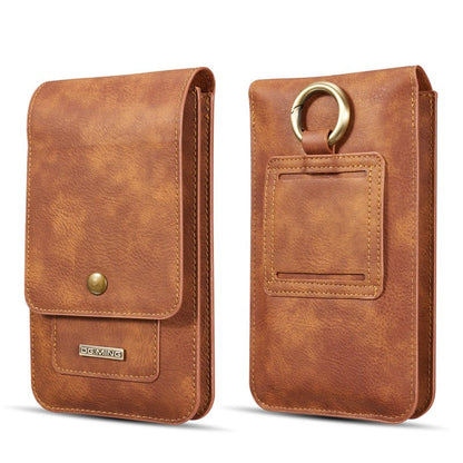 Dual-Layer Men's Phone And Card Wallet Integrated Waist Pack