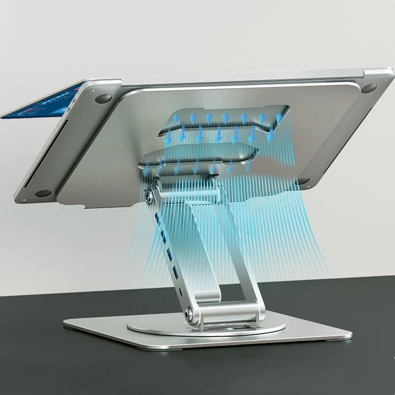 360¬∞ Rotating Lift And Expand Docking Station Stand