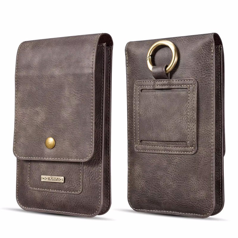 Dual-Layer Men's Phone And Card Wallet Integrated Waist Pack
