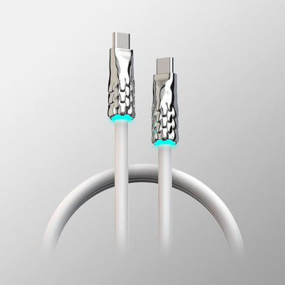 Liquid Silicone With Built-in Breathing Light Fast Charging Data Cable