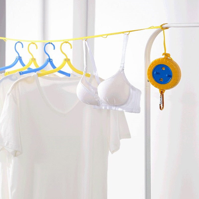 Portable Windproof Non-Slip Punch-Free Clothesline