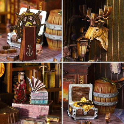Pirate Captain's Aden Ship DIY Book Nook Kit