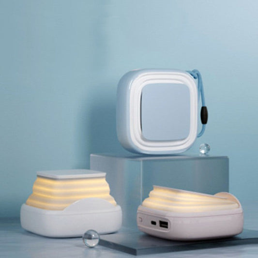 10000mAh Multi-function Mini Wireless Power Bank with Night Light, with PD Fast Charging, Supports Wireless/Wired Charging Modes and Adjustable Angle, for Home & Office