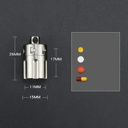 Titanium EDC Portable Mini Pill Box