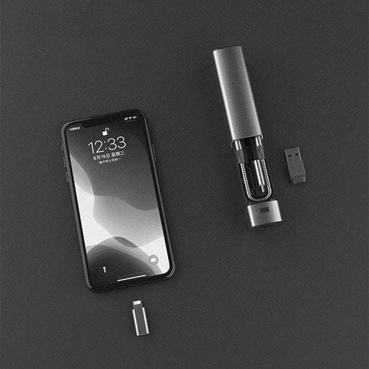 6-In-1 Cable Organizer With Mini Flashlight And Emergency Power Bank