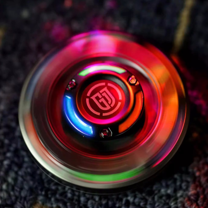 Illuminated Pop Coin Fingertip Spinner