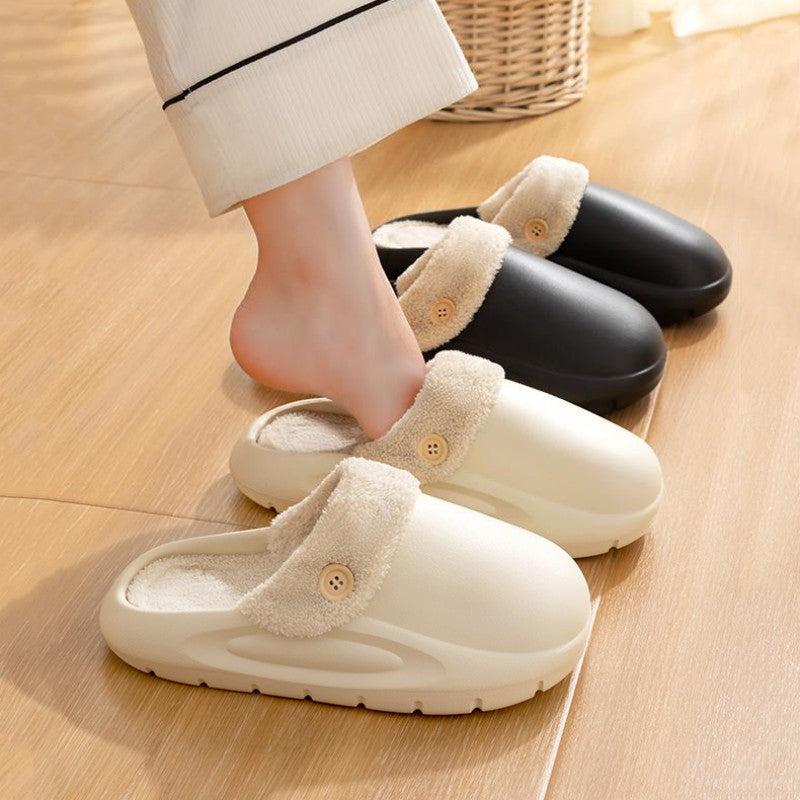Detachable Waterproof Anti-Slip Cotton Slippers