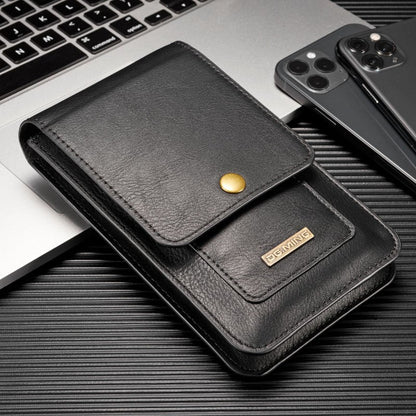 Dual-Layer Men's Phone And Card Wallet Integrated Waist Pack