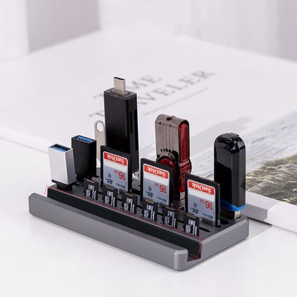 Desktop U Disk SD Card TF Card Reader Storage Rack