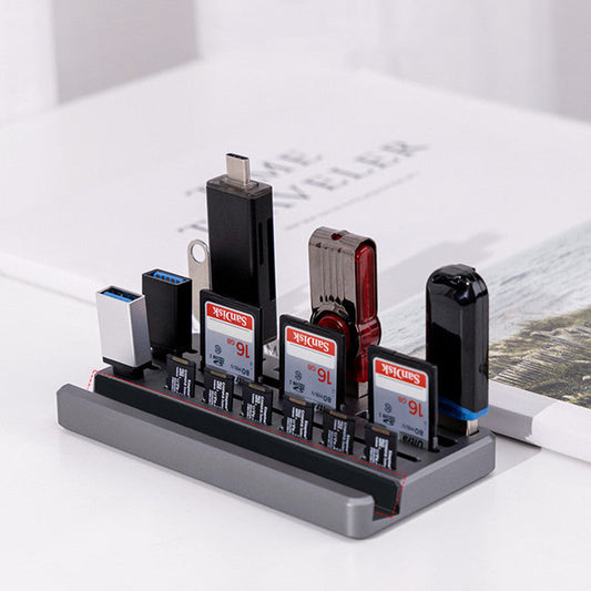 Desktop U Disk SD Card TF Card Reader Storage Rack