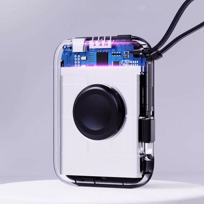 Portable Smartphone Watch 2-In-1 With Built-In Data Cable And Power Bank