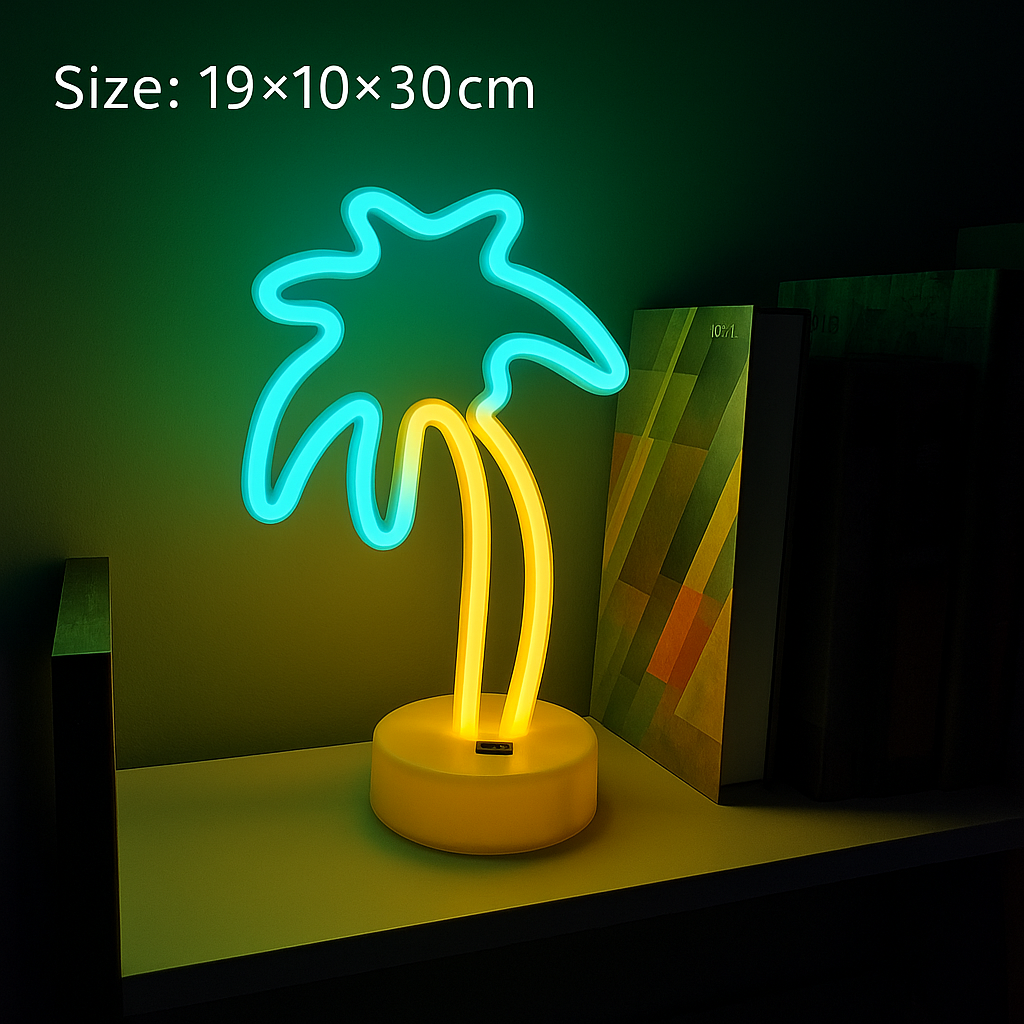 LED Neon Table Lamp Decorative Night Light For Gift Xmas Party Wedding