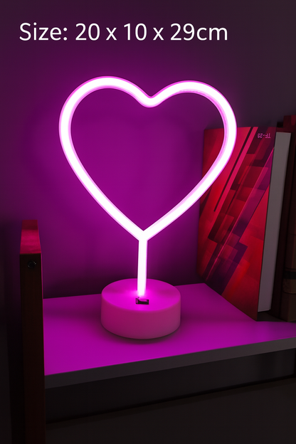 LED Neon Table Lamp Decorative Night Light For Gift Xmas Party Wedding