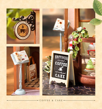 Coffee Shop DIY Miniature House Kit | Happy Symphony Series