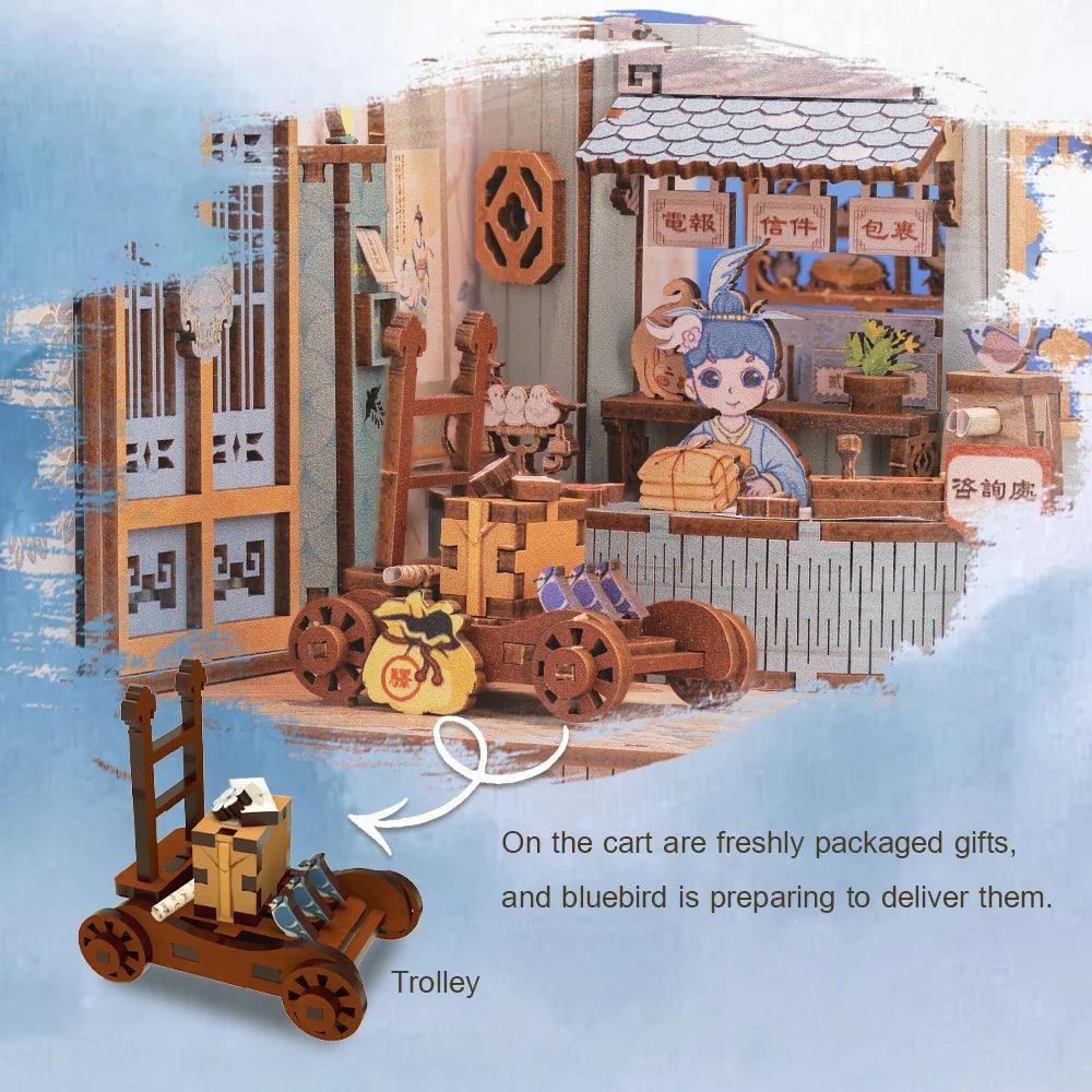 Azure Phoenix Lodge DIY Book Nook Kit