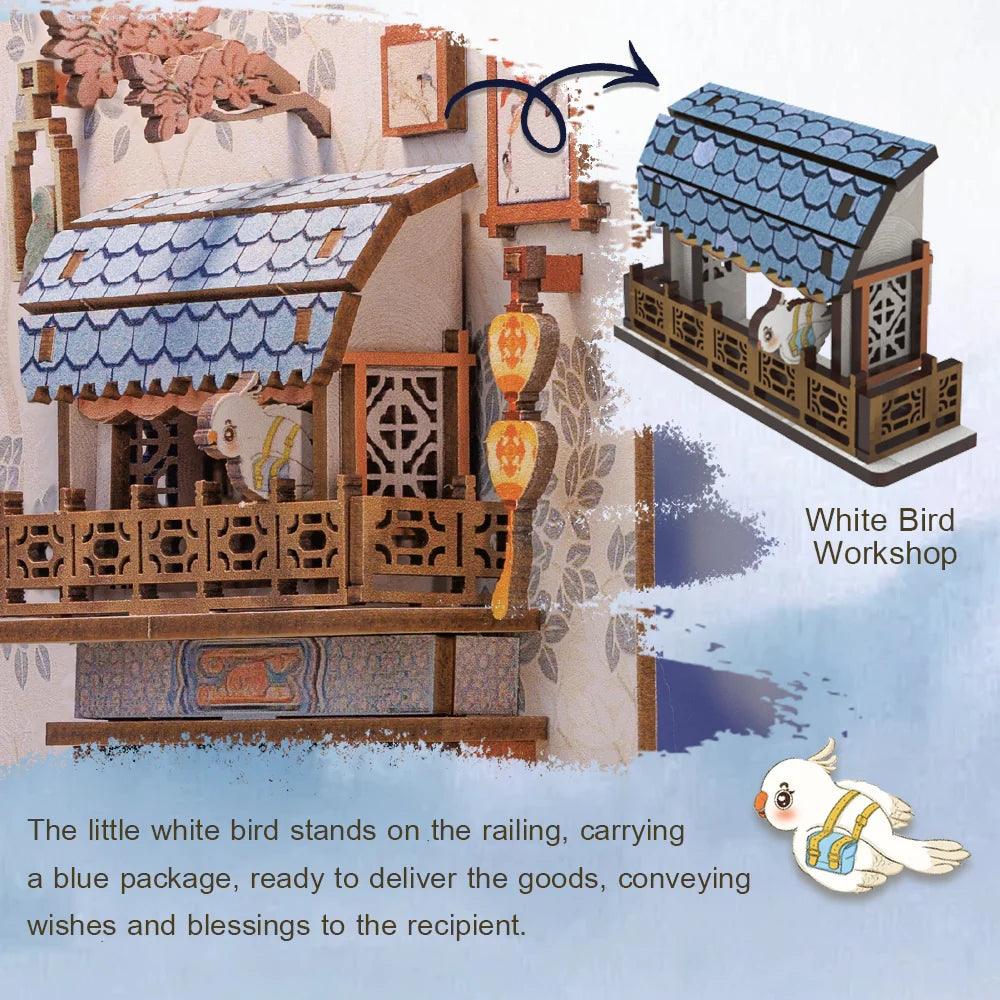 Azure Phoenix Lodge DIY Book Nook Kit