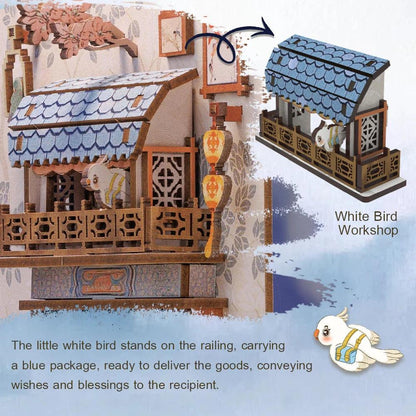 Azure Phoenix Lodge DIY Book Nook Kit