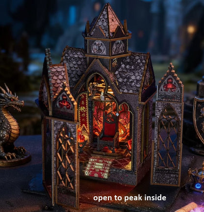 Dragon Spire DIY Miniature House Kit | Bookshelf Decor