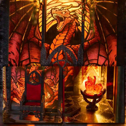 Dragon Spire DIY Miniature House Kit | Bookshelf Decor