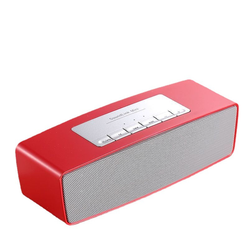 8W Wireless Bluetooth Speaker with Dual Speakers Deep Bass USB Rechargeable Music Player