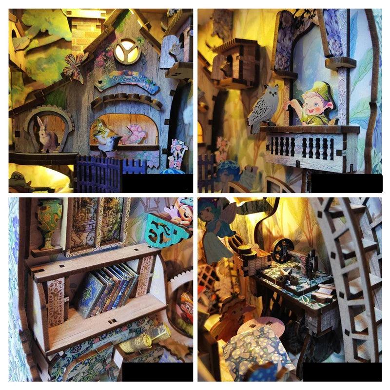 Elf Castle DIY Book Nook Kit | Bookshelf Decor