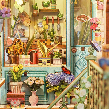 Flower Shop DIY Book Nook Shelf Insert