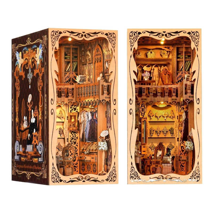 Gorgeous Wardrobe of Duchess 3D Wooden Book Nook