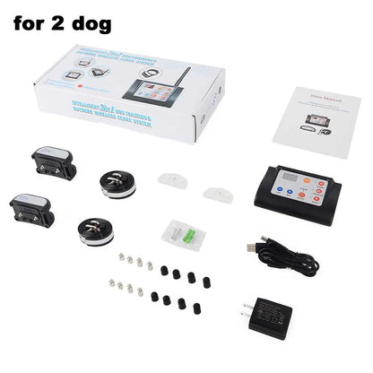Invisible Wireless Dog Fence With Shock Collars