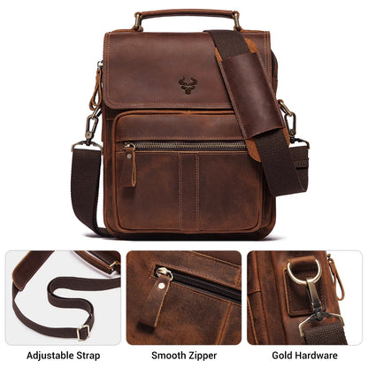 2018 Men's Genuine Leather Messenger Handbags
