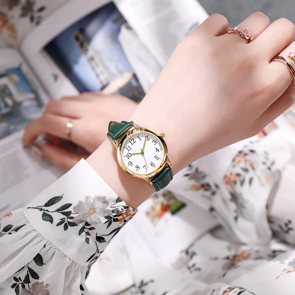 Women Casual Leather Watches - Simple Fashion Classic Style