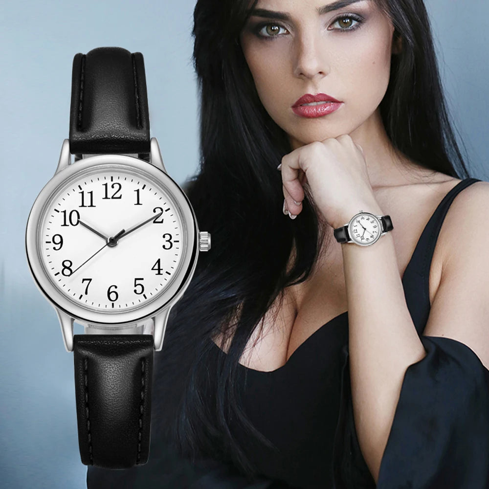 Women Casual Leather Watches - Simple Fashion Classic Style