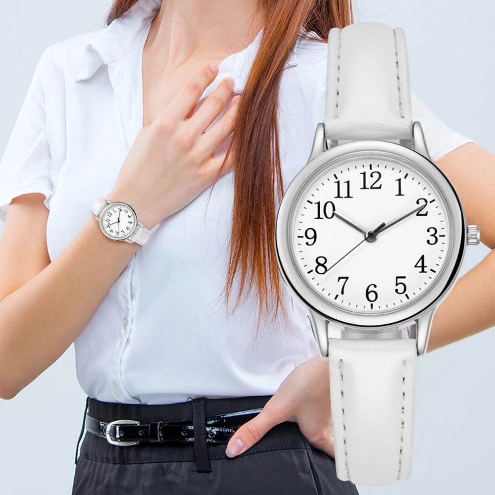 Women Casual Leather Watches - Simple Fashion Classic Style