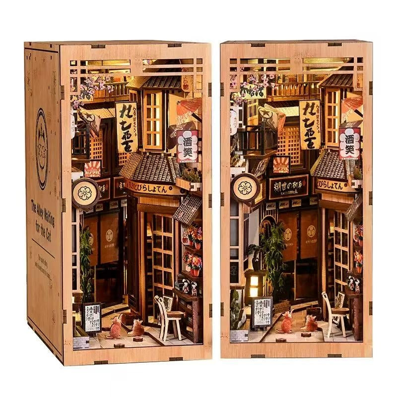 Japanese Alley Cat DIY Book Nook Kit