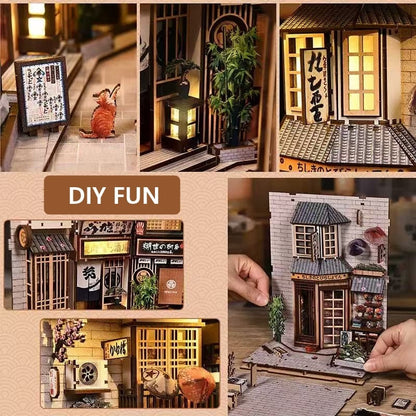 Japanese Alley Cat DIY Book Nook Kit
