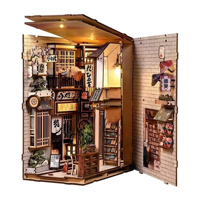 Japanese Alley Cat DIY Book Nook Kit